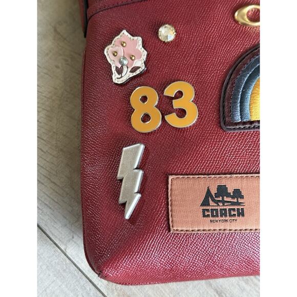 Coach Kitt Crossbody bag grained leather, CC526, Cherry - Picture 3 of 15